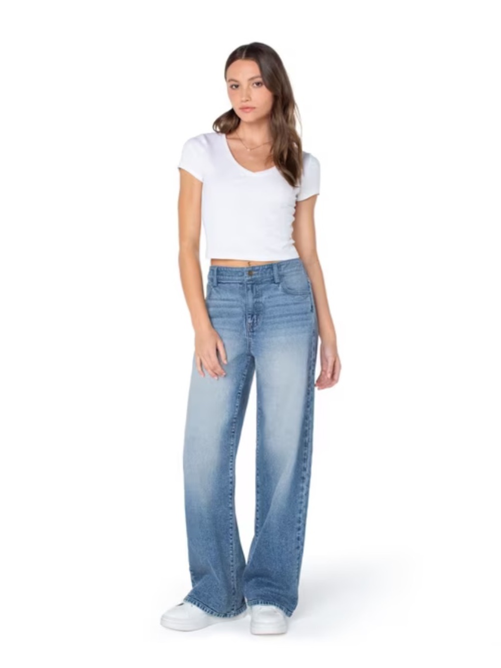 BCBGeneration Women's Wide-Leg High-Rise Jeans